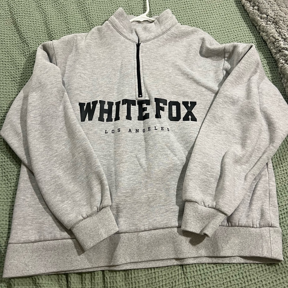 White fox boutique half zip